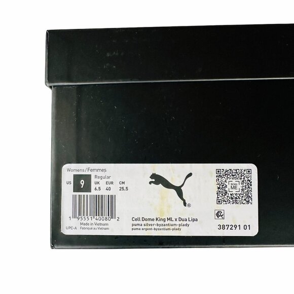 ⭐PUMA x DUA LIPA Cell Dome King ML Trainer Sneaker Sz 9 Metallic Silver Pink Y2K - Picture 8 of 10